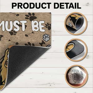 Personalized Funny Dog Visitors Must Be Approved By This Dog Doormats LM32 893353