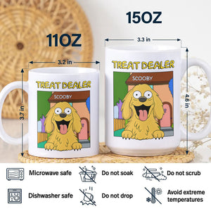 Personalized Funny Dog Treat Dealer For Dog Lovers White Mug LM32 893375