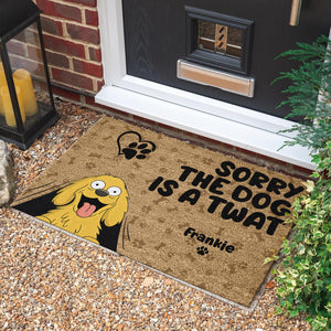 Sorry The Dogs Are Twats Personalized Welcome Doormat Gift For Dog Lover HO82 893720