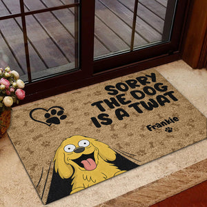 Sorry The Dogs Are Twats Personalized Welcome Doormat Gift For Dog Lover HO82 893720