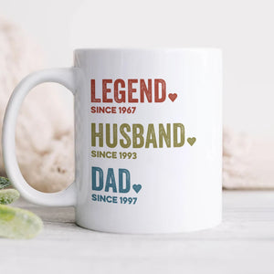 Legend, Husband, Dad, Grandpa Father's Day Gift Mug TH10 892643