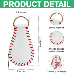 Custom Name Leather Sport Keychain For Sport Player TH10 892829