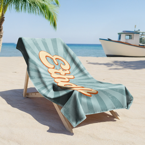 Personalized Name Party Summer Retro Style Beach Towels LM32 893445