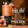 Custom Photo Dog Dad I'm Not From Your Sack But I'll Always Have Your Back - Personalized Whiskey Glass CH07 895570