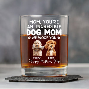 Custom Photo Incredible Dog Dad Whiskey Glass Father's Day Gift CH07 895986