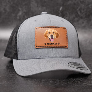 Custom Dog Photo Hat Leather Patch TH10 892917