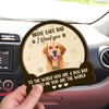 Custom Photo Drive Safe Mom Dad, You Are The World 2 Layered Car Visor Clip CH07 895926