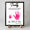 Custom Hand Down 2-Layered Wooden Plaque With Stand Gift For Father LM32 893507