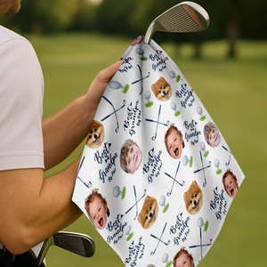 Custom Photo Best Dad By Par For Sport Players Golf Towel LM32 893609