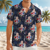 Custom Photo Patriotic Stars Independence Day Hawaii Shirt LM32 893437