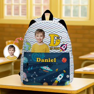 Custom Kid Photo Hello School Backpack CH07 896124