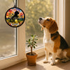Custom Floral Dog Memorial Suncatcher For Dog Lovers TH10 894507