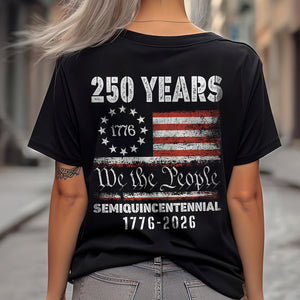 Celebrate Our America 250th Anniversary United States Semiquincentennial Back Side Dark Shirt HA75 897404