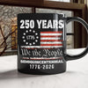 Celebrate Our America 250th Anniversary United States Semiquincentennial Black Mug HA75 897406