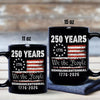 Celebrate Our America 250th Anniversary United States Semiquincentennial Black Mug HA75 897406