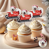 Custom Dog Photo Santa Cupcake Cupcake Toppers HO82 894580