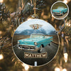 Vintage Route 66 - Personalized Car Photo Acrylic Ornament HA75 897254