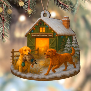 Custom Name Duck Hunting Dog Farm Wood Ornament – Christmas Gifts LM32 893889