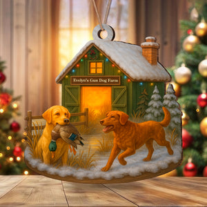 Custom Name Duck Hunting Dog Farm Wood Ornament – Christmas Gifts LM32 893889