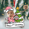 Custom Photo Baby's First Christmas Personalized Acrylic Ornament New Born Gift HA75 892860