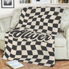 Custom Name Personalized Checker Design Blanket For Family TH10 894983