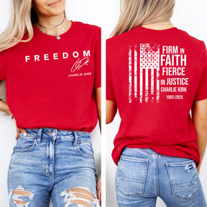 Charlie Kirk Firm In Faith Fierce In Justice Shirt TH10 896327