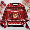 Custom Photo Cat Mom Cat Dad Ugly Sweater Christmas Gift HA75 897610