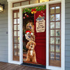 Custom Photo Santa Dog No Need To Knock Christmas Decoration Door Cover LM32 895673