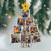 Custom Photo Christmas Tree For Hunting Lover Acrylic Ornament N304 890107