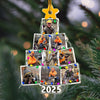 Custom Photo Christmas Tree For Hunting Lover Acrylic Ornament N304 890107