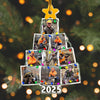 Custom Photo Christmas Tree For Hunting Lover Acrylic Ornament N304 890107
