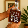 Custom Photo Best Buckin' Dad Ever Personalized Whiskey Bottle For Deer Hunter HA75 898140
