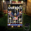 Custom Family America Eagle 250th Anniversary Semiquincentennial 1776-2026 Patriotic Led Garden Flag CH07 895372