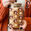 Custom Photo Glass Can With Lid Christmas Gift For Family TH10 896793