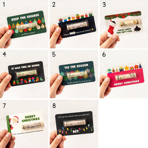 Personalized Funny Gift Merry Christmas Money Holder Card HO82 900542