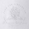 Custom Name From The Library Of Book Lover Book Embosser TH10 898077