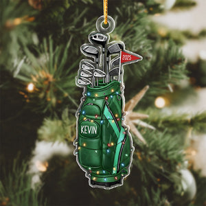 Personalized Golf Christmas Light Bag Acrylic Ornament 2025 Gift for Golf Lovers LM32 897527