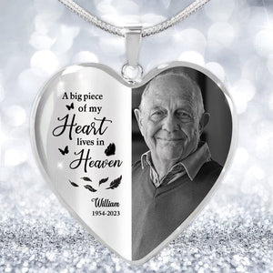 Custom Photo Always In Our Hearts At And Forever Memorial Necklace LM32 897505