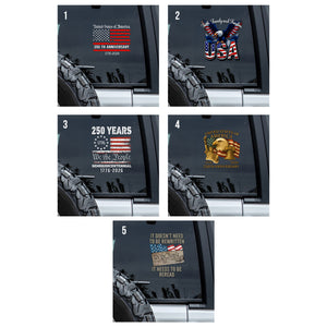USA 250th Anniversary Car Window Decal Sticker TH10 898345