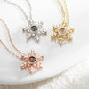Personalised Snowflake Projection Necklace with Photo and I Love You For Couple TH10 898237