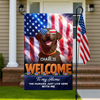 Custom Dog Clipart America 250 Years Welcome To Our Home Garden Flag TH10 898703