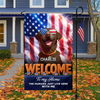 Custom Dog Clipart America 250 Years Welcome To Our Home Garden Flag TH10 898703