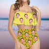 Custom Photo Funny Unique Tropical Fruit Bikini Swimsuit Gift for Women LM32 899869