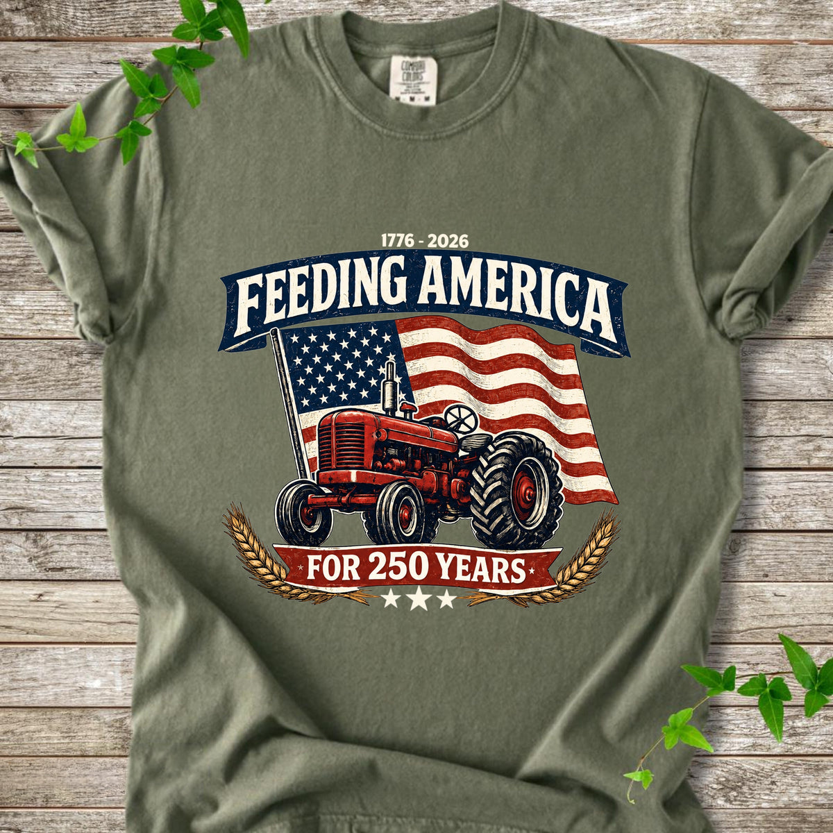1776 - 2026 Feeding America For 250 Years Comfort Shirt For Farmer TH10 169823
