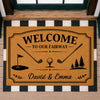 Custom Family Name Welcome To Our Fairway Doormat For Golf Lover TH10 169857