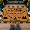 Custom Family Name Welcome To Our Happy Place Doormat For Golf Lover TH10 169859