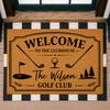 Custom Family Name Welcome To The Clubhouse Doormat For Golf Lover TH10 169861