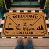 Custom Family Name Welcome To The Clubhouse Doormat For Golf Lover TH10 169861