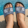 Custom Photo Cat Dad Mom Slide Sandals - Gift For Cat Lovers HO82 902578