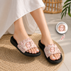 Custom Funny Kid Face Slide Sandals - Gift For Dad Mom, Father's Day HO82 902584